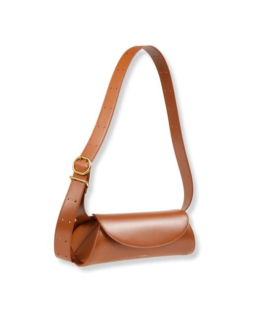 Jil Sander Brown Shoulder Bags