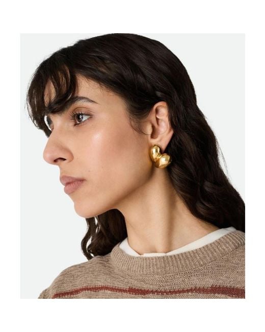 Bottega Veneta Metallic Earrings