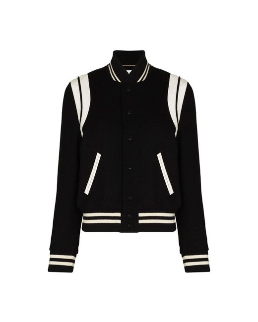 Saint Laurent Teddy Bomberjack in het Black