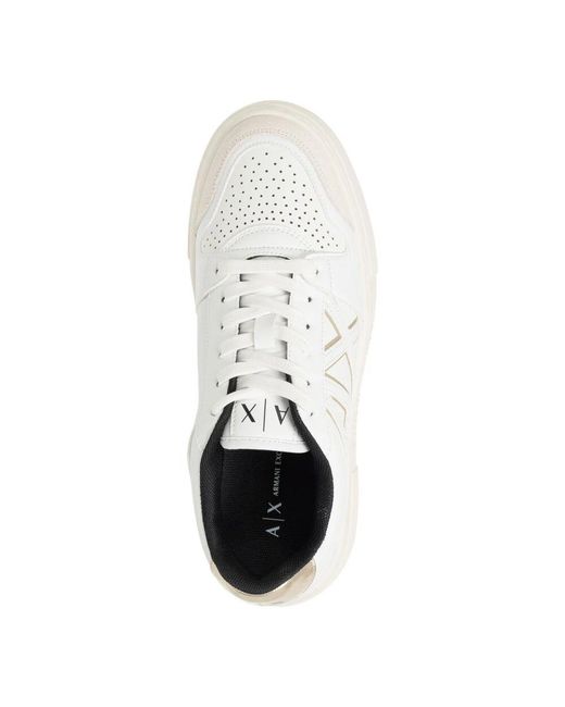 ARMANI EXCHANGE White Einfache schnürsneakers