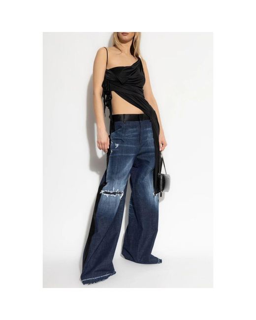 DSquared² Blue Weit geschnittene jeans