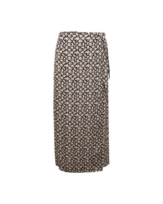 EMMA & GAIA Brown Midi Skirts