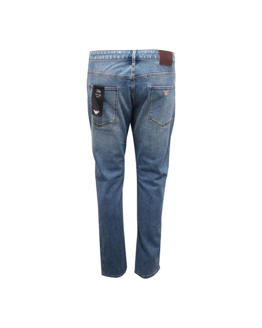 Armani Slim Emporio Broek in het Blue voor heren