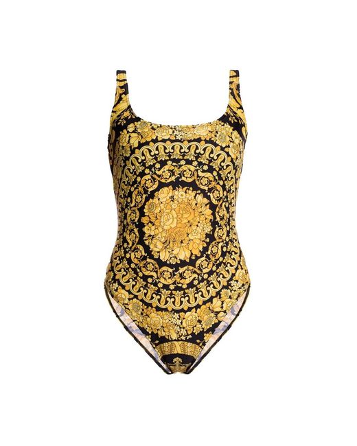 Versace Metallic Einteiliger Badeanzug
