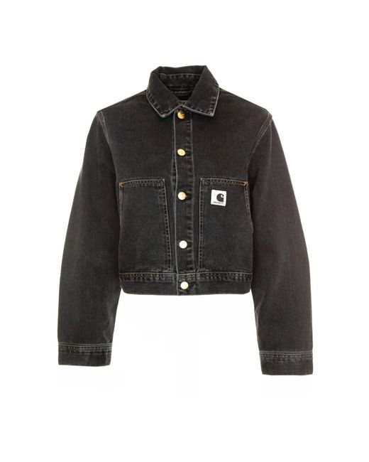 Denim Jackets Carhartt de color Black