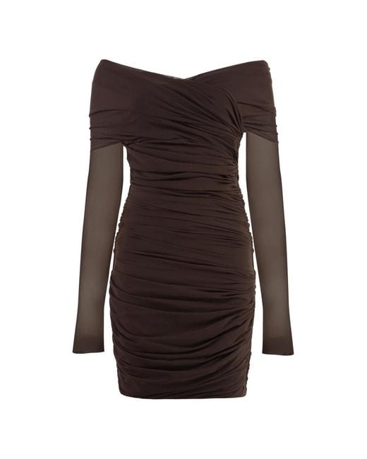 Philosophy Di Lorenzo Serafini Brown Short Dresses