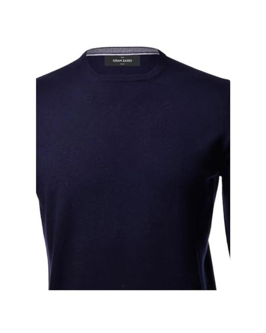 Gran Sasso Blue Round-Neck Knitwear for men