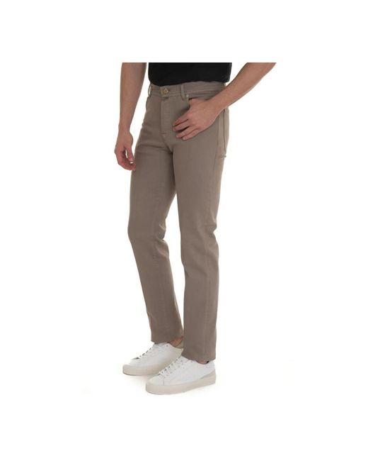 Kiton Gray Slim Fit Jeans for men