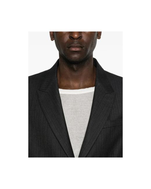 MM6 by Maison Margiela Black Formal Blazers for men