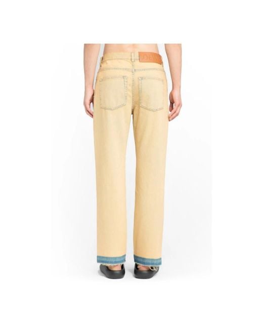 Jeans > straight jeans Loewe pour homme en coloris Yellow