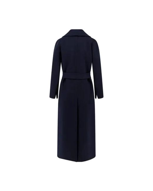 Max Mara Blue Belted Coats