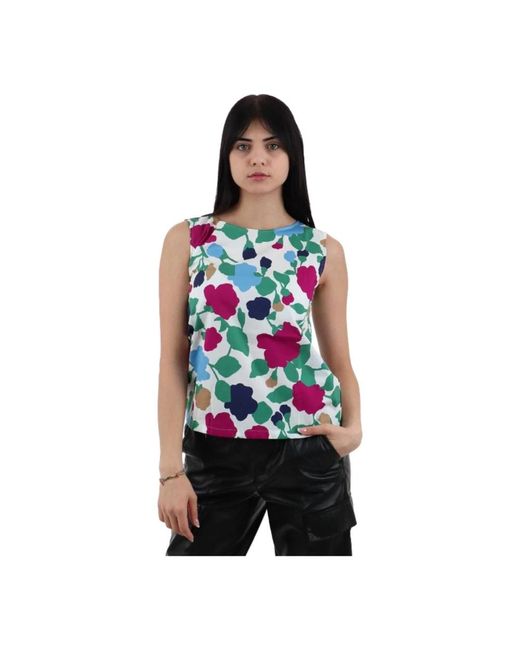 Emme Di Marella Red Sleeveless Tops