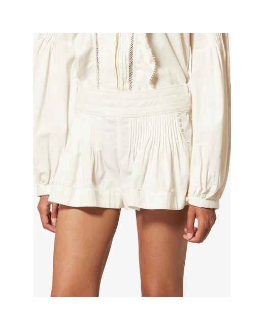 Isabel Marant White Short Shorts