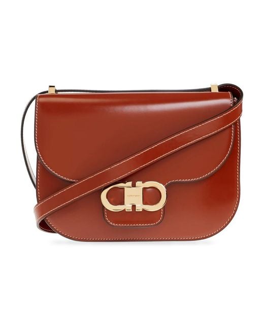 Ferragamo Brown Cross Body Bags