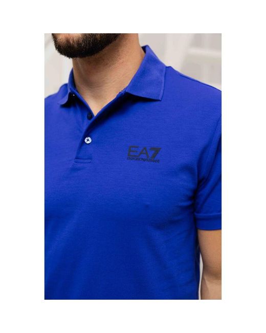 Emporio Armani Blaues Polo-Shirt Für Herren in Blue für Herren