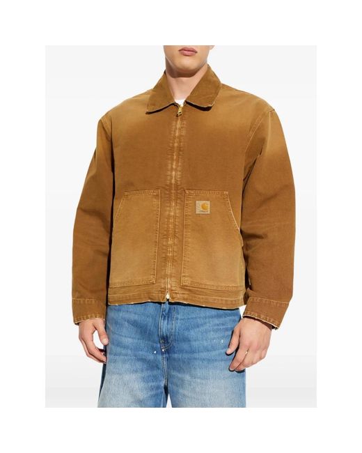 Carhartt Brown Denim Jackets for men