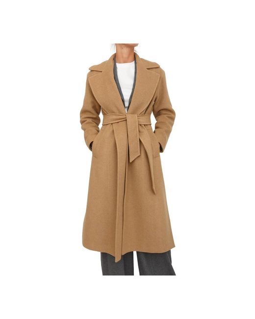 Marella Belted Coats in het Natural