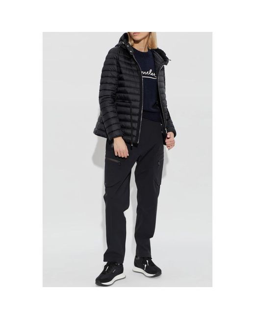 Moncler Jassen ,Zwart ,Leer Raie Down Jacket in het Black