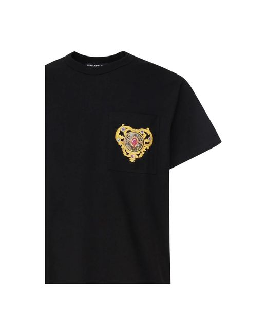 Versace Schwarze t-shirts und polos in Black für Herren