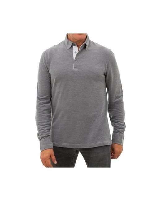 Corneliani Gray Polo Shirts for men