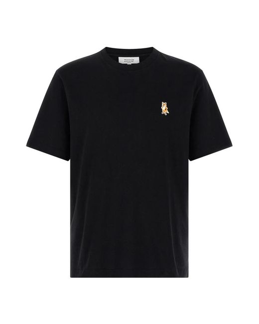 Maison Kitsuné Black T-Shirts for men
