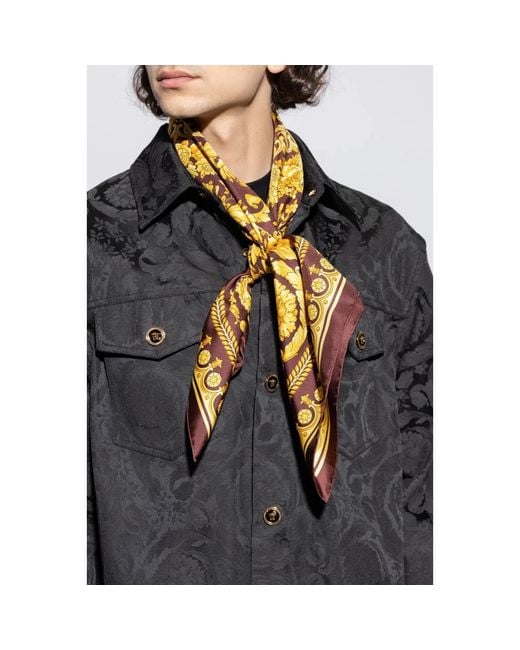 Versace Metallic Silky Scarves for men