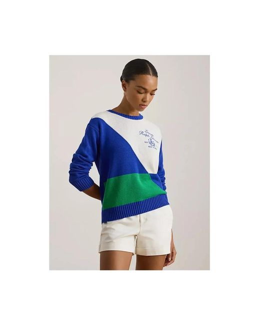 Ralph Lauren Blue Round-Neck Knitwear