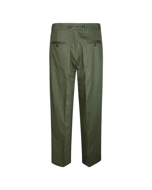 Straight Trousers Amaranto de hombre de color Green