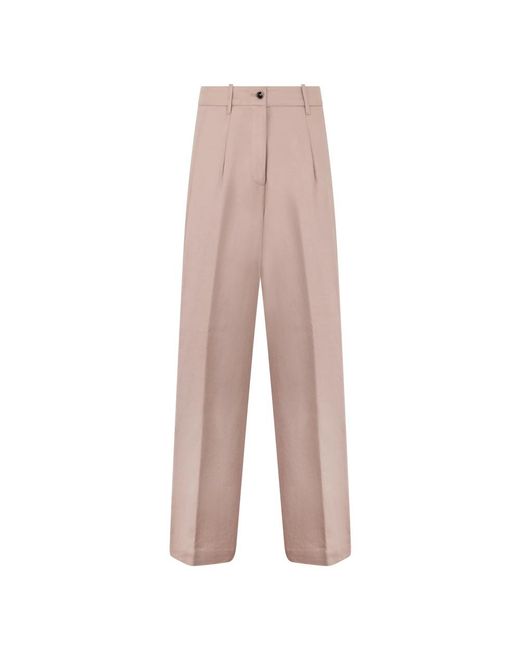 Nine:inthe:morning Natural Wide Trousers