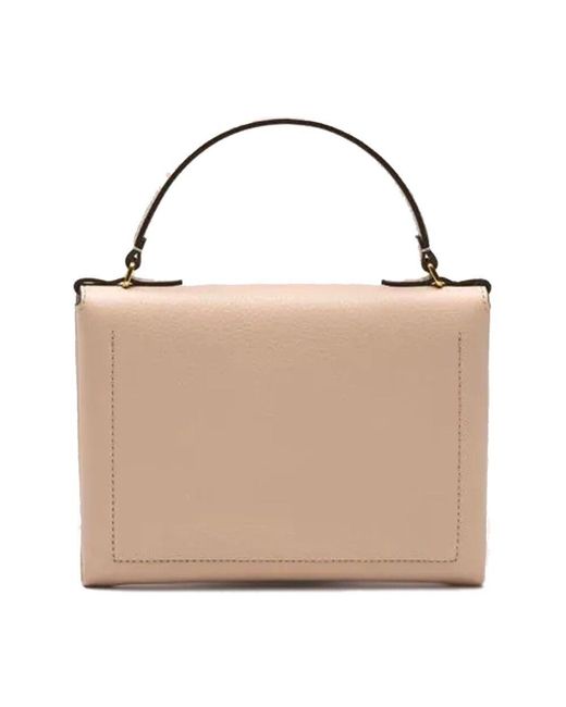 Coccinelle Brown Leder umhängetasche mit schnallenverschluss