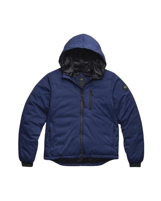 Canada Goose Blue Lodge Hooded Jacket Bd for men