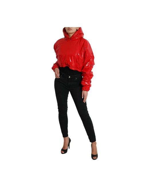 Dolce & Gabbana Red Winter Jackets