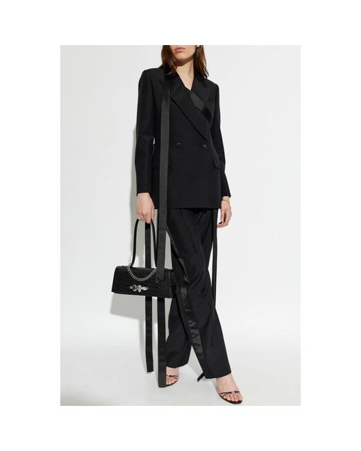 McQueen Wool Broeken in het Black