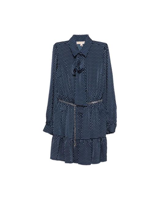 Michael Kors Blue Shirt Dresses