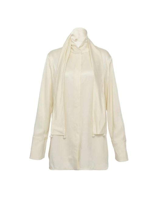 Jil Sander White Blouses