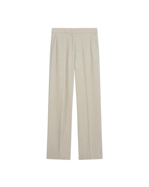 Cinque Broeken ,High-Waisted Wide-Leg Broek in het Gray