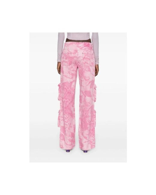 Blumarine Pink Wide trousers