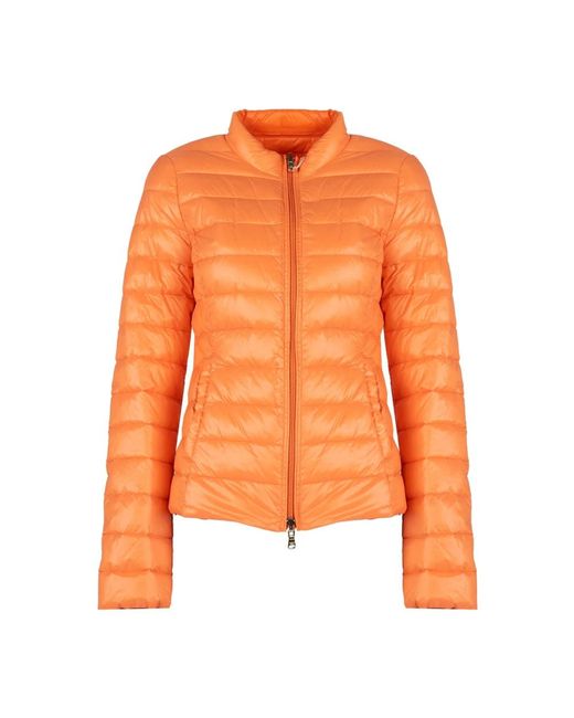 Patrizia Pepe Lichtgewicht Donsjack Elegant En Functioneel in het Orange
