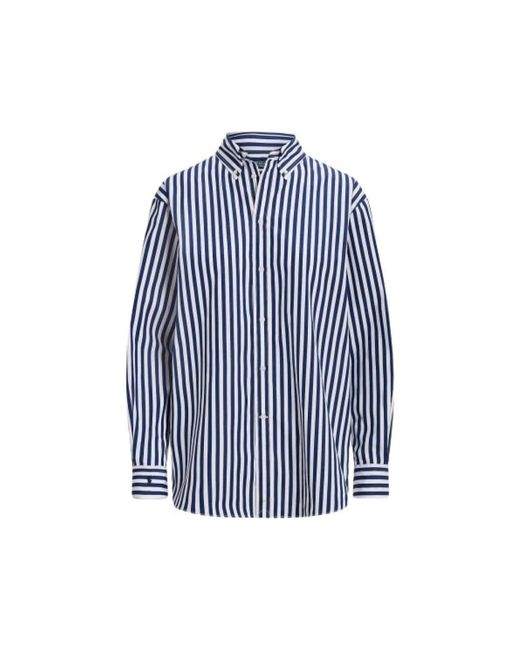 Camisa casual de algodón oversize Polo Ralph Lauren de color Blue
