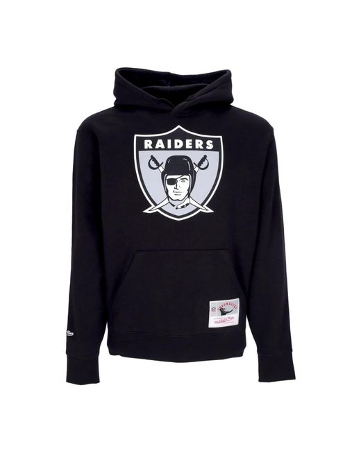 Mitchell & Ness Basic Logo Pullover Hoodie in Blue für Herren