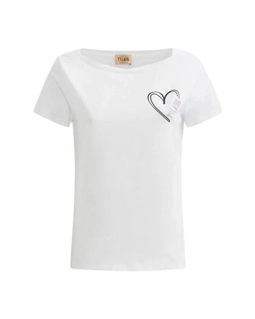 Camiseta corazón logo Alviero Martini 1A Classe de color White