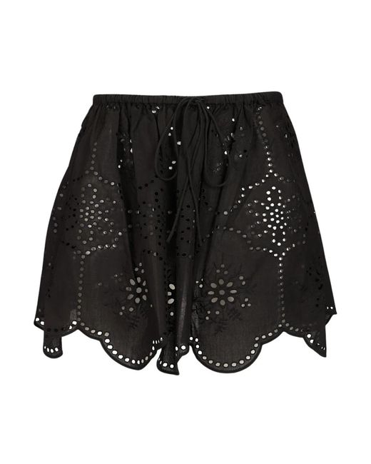 Matteau Black Short Skirts