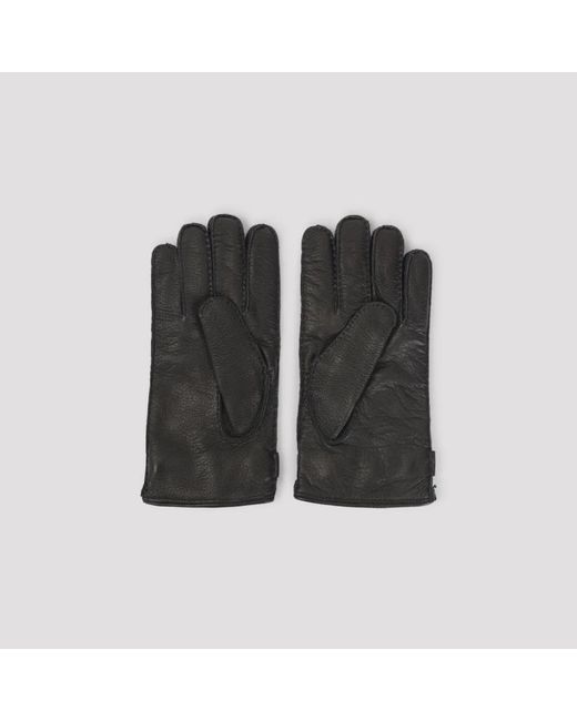 Kiton Black Gloves for men
