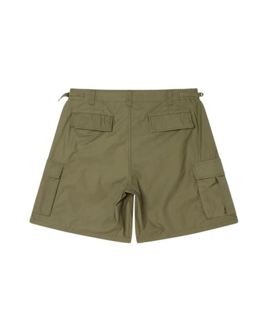 Obey Green Casual Shorts for men