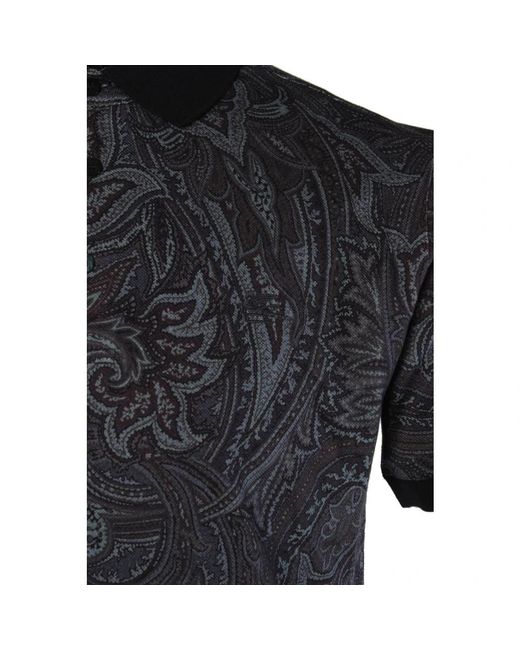 Etro Black Polo Shirts for men