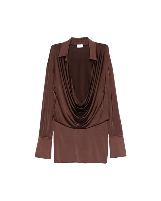 ANDAMANE Brown Blouses