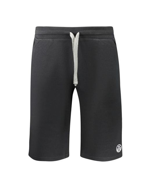 North Sails Black Casual Shorts for men