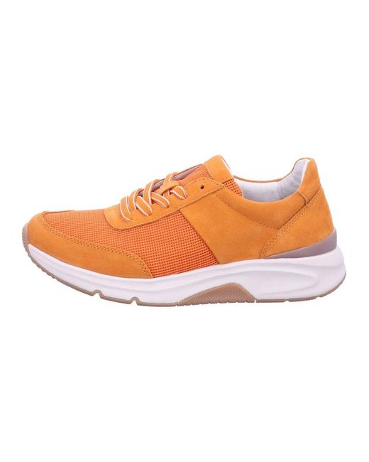Gabor Orange Schnür-Sneakers