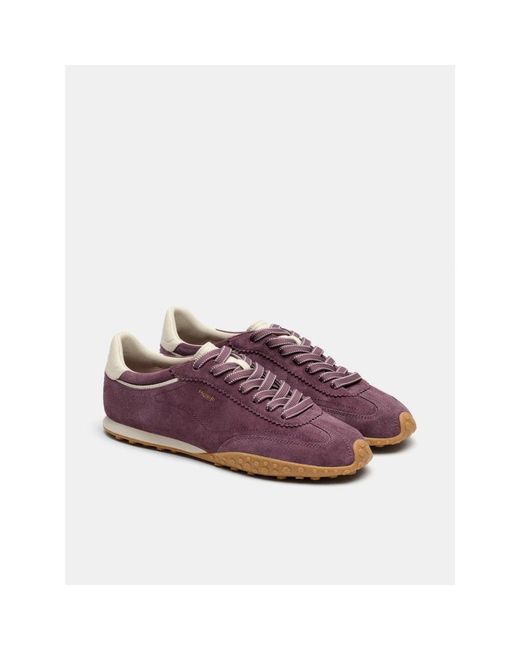 HOFF Schoenen ,Paars ,Suède Bridge Sneaker in het Purple