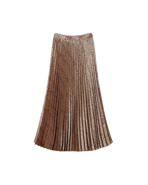 Twinset Brown Maxi Skirts